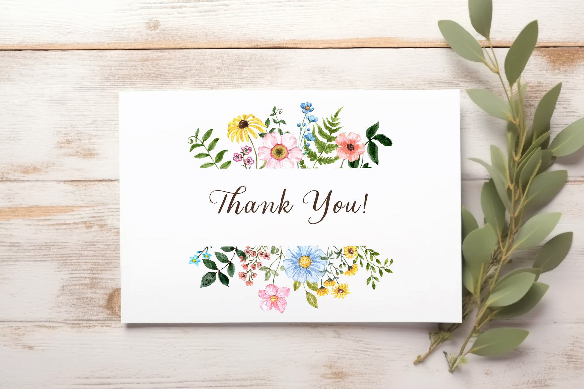 3x3 mini watercolor card set | mini thank you card set | mini cards with  envelopes | floral wreath mini card set | watercolor gift encolsure