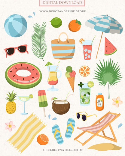 Summer Sunkissed clipart
