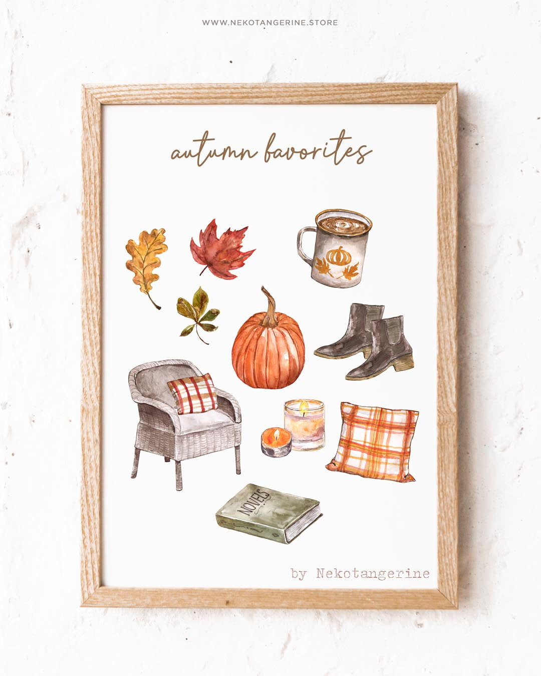 Fall Favorites Autumn Cozy Essentials Clipart
