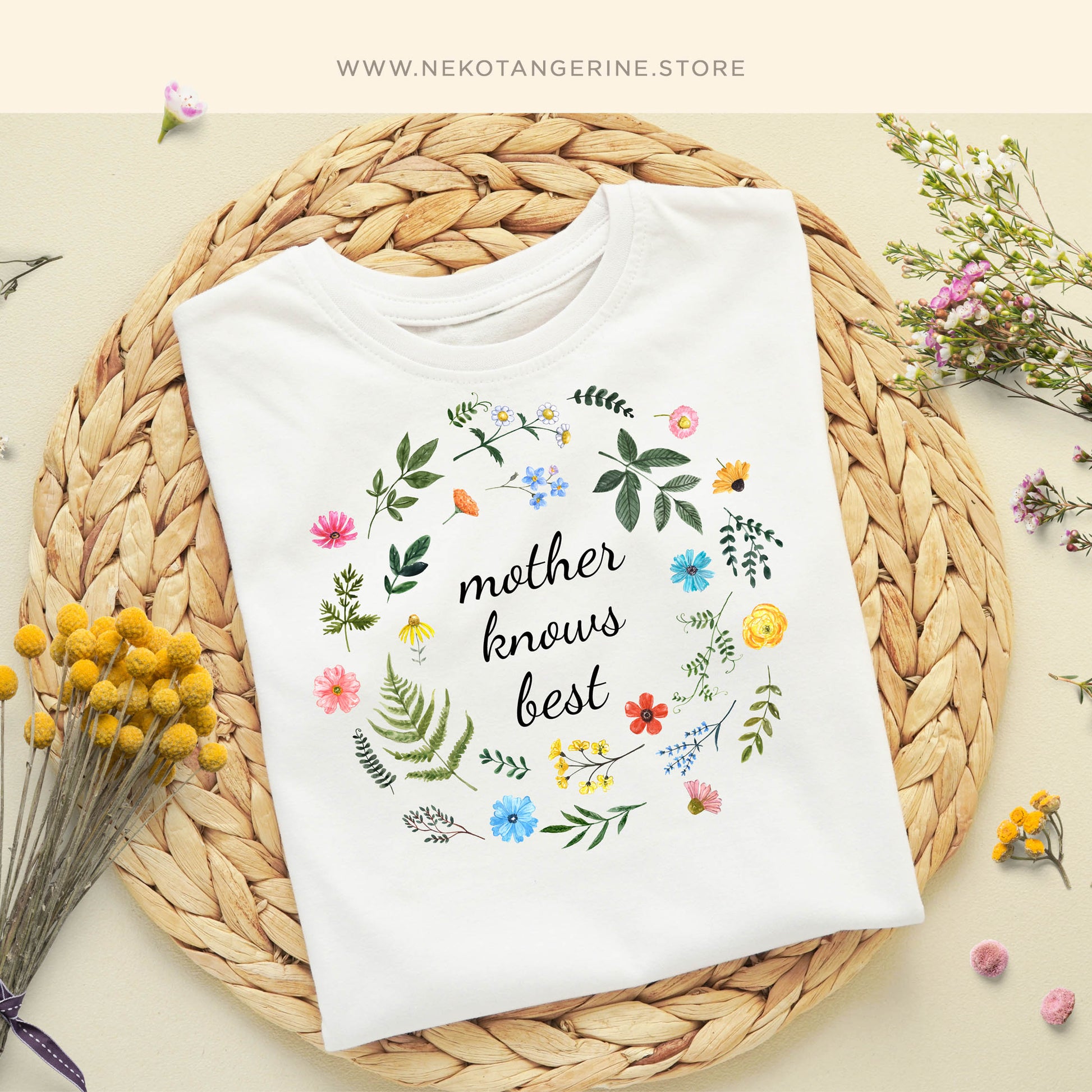 Free watercolor wildflower wreath PNG clipart Personal use Only Summer t-shirt