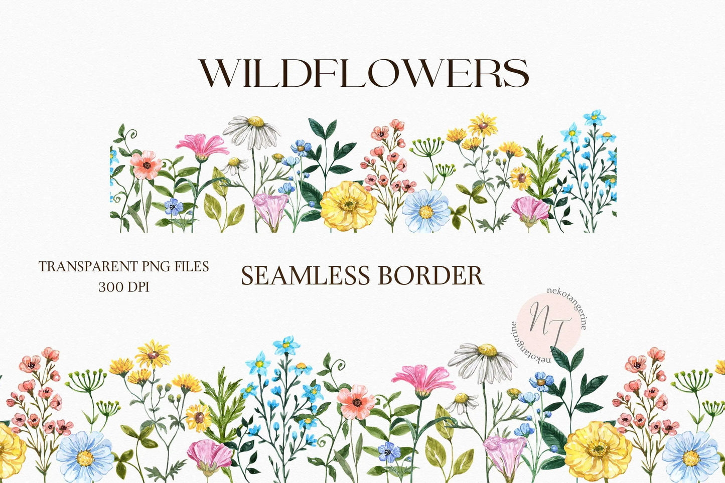 watercolor wildflower clipart
