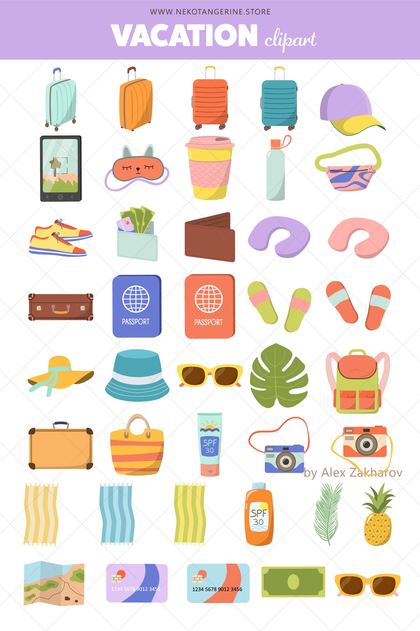 Travel and Vacation Clipart